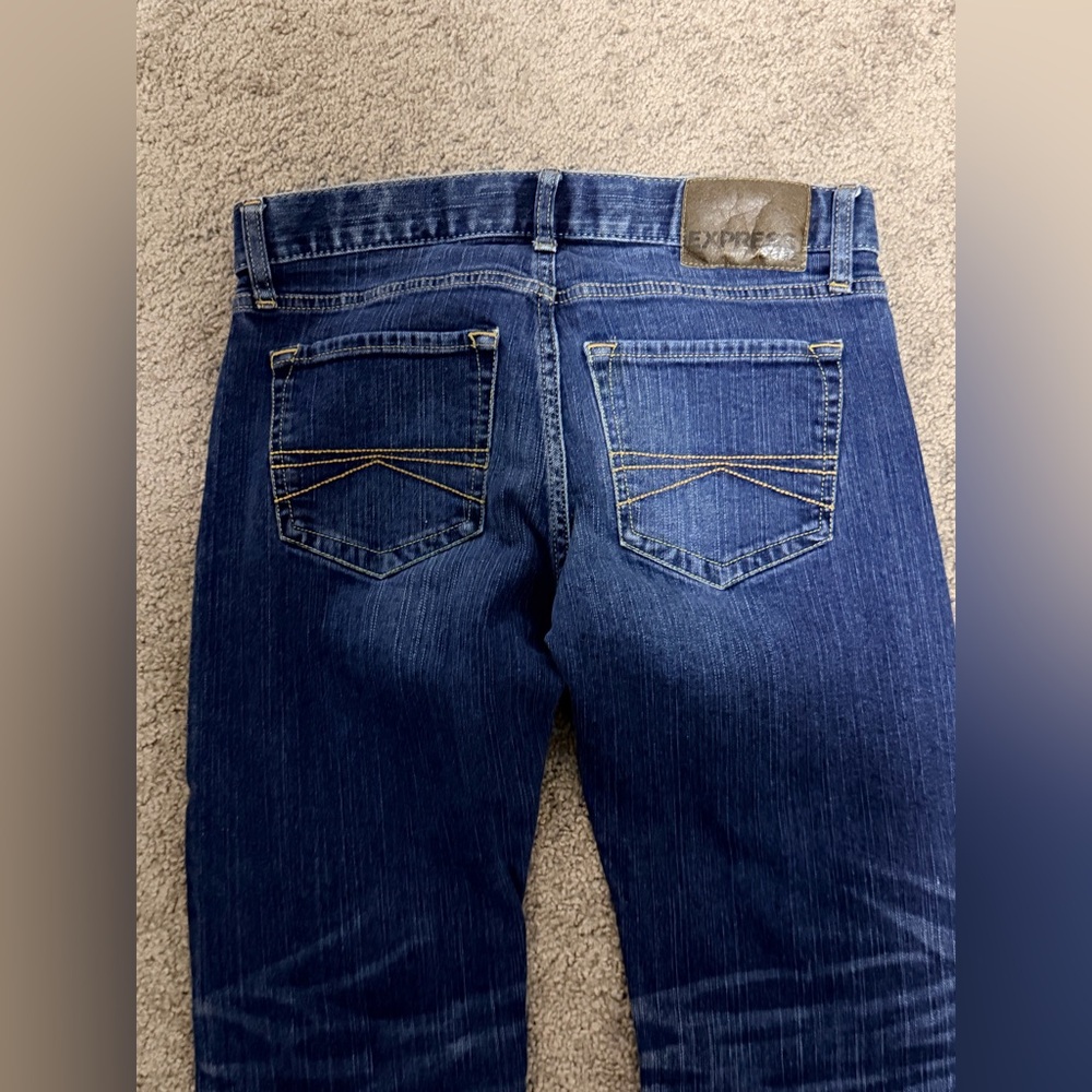 Express Men's Slim Fit Straight Jeans - Picture 5 of 7